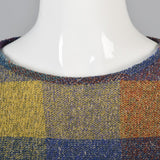1980s Missoni Belted Shadow Plaid Sweater Dress