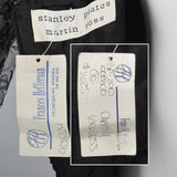 1980s Stanley Platos Little Black Chantilly Lace Dress