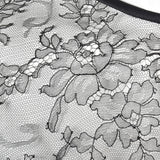 1980s Stanley Platos Little Black Chantilly Lace Dress