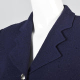 Night Sky Escada Margaritha Ley Navy Blue Skirt Suit