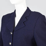 Night Sky Escada Margaritha Ley Navy Blue Skirt Suit