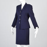 Night Sky Escada Margaritha Ley Navy Blue Skirt Suit