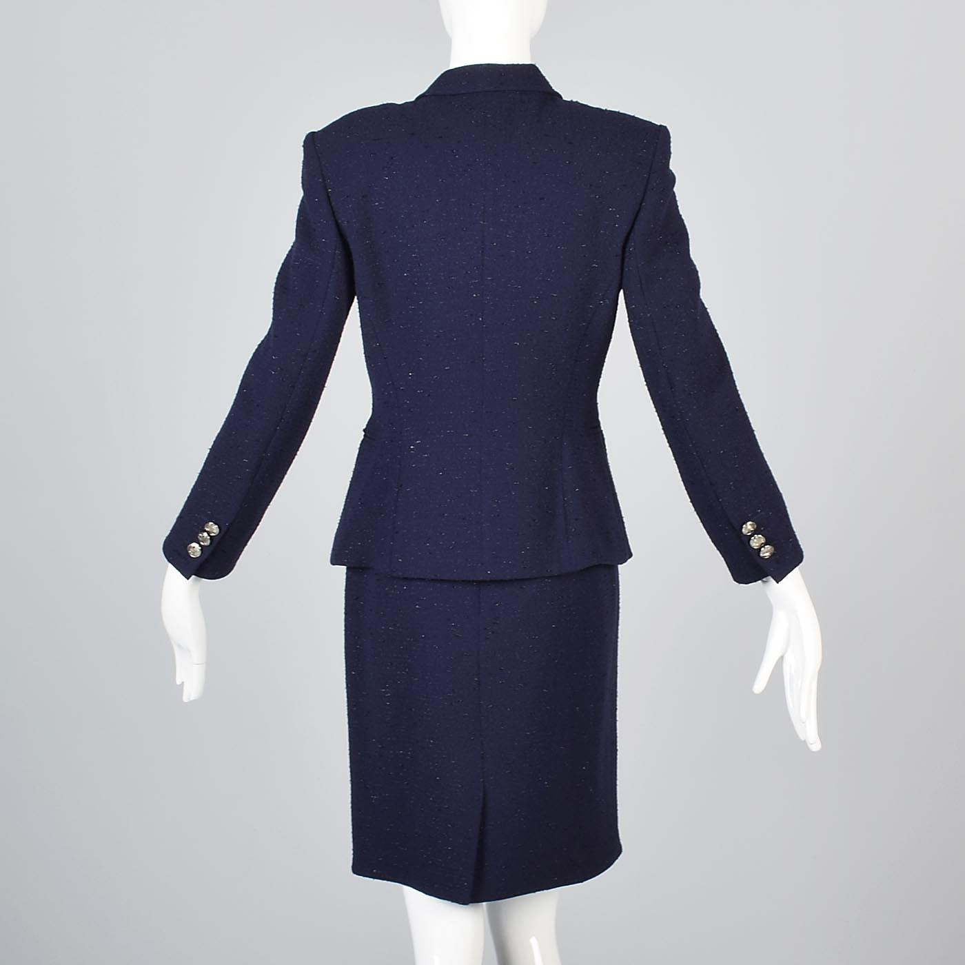 Night Sky Escada Margaritha Ley Navy Blue Skirt Suit