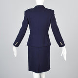 Night Sky Escada Margaritha Ley Navy Blue Skirt Suit