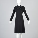 Adele Simpson Little Black Dress with Keyhole Bust & Satin Bow