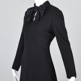 Adele Simpson Little Black Dress with Keyhole Bust & Satin Bow