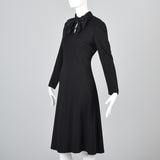 Adele Simpson Little Black Dress with Keyhole Bust & Satin Bow