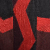 Annie Corvall Paris Silk Cocktail Dress Red & Black Stripe