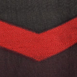 Annie Corvall Paris Silk Cocktail Dress Red & Black Stripe
