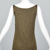 Christian Dior Boutique John Galliano Metallic Gold Evening Dress