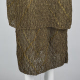 Christian Dior Boutique John Galliano Metallic Gold Evening Dress