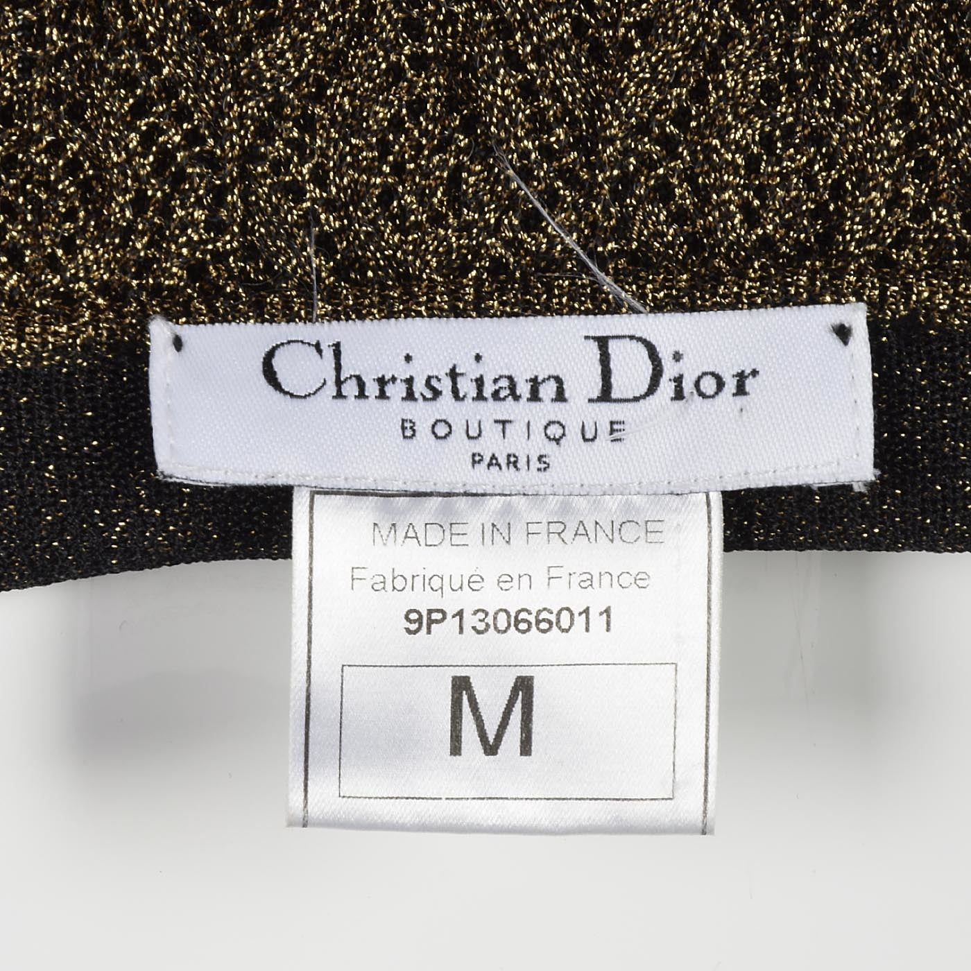 Christian Dior Boutique John Galliano Metallic Gold Evening Dress