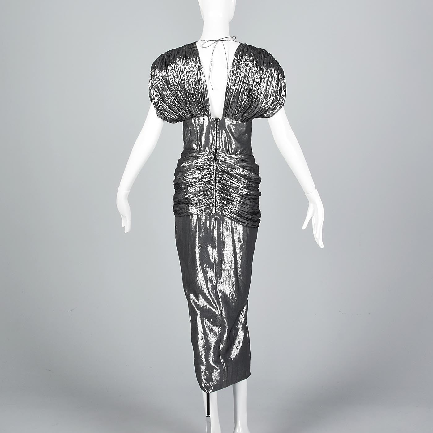 Sexy Isabelle Allard Silver Lamé Harem Dress