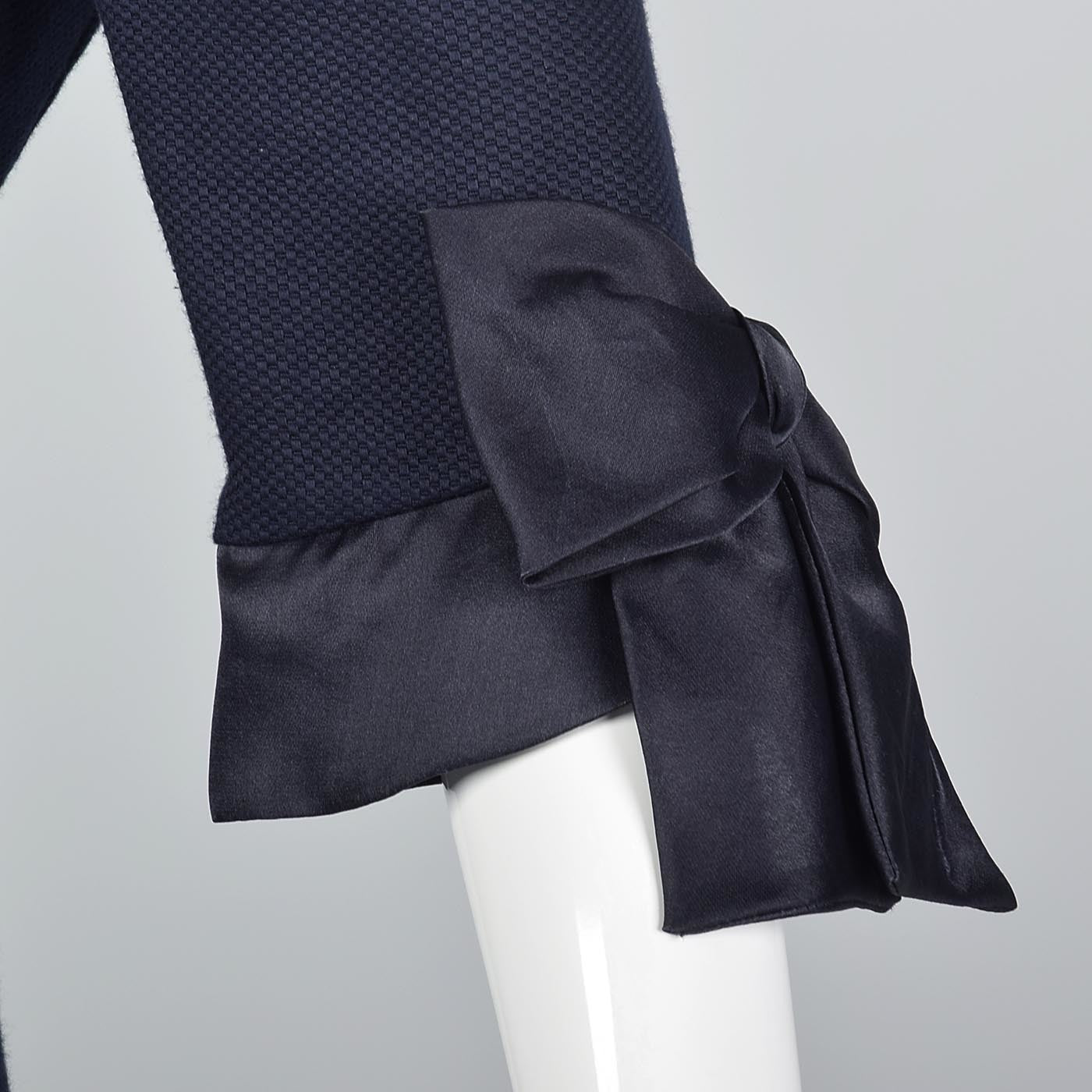 Scaasi Navy Blue Summer Skirt Suit