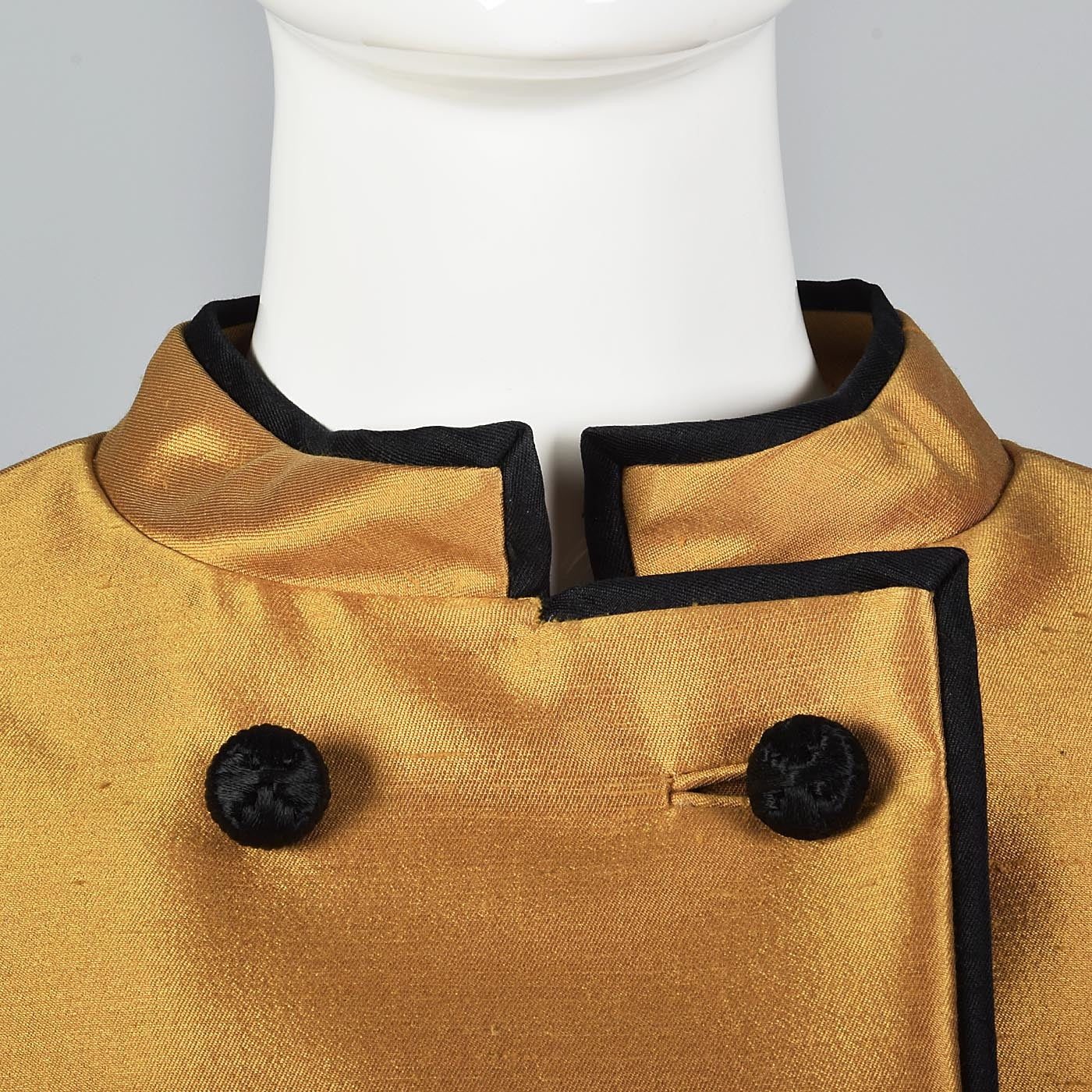 1960s Black Dress with Matching Gold Jacket