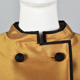 1960s Black Dress with Matching Gold Jacket