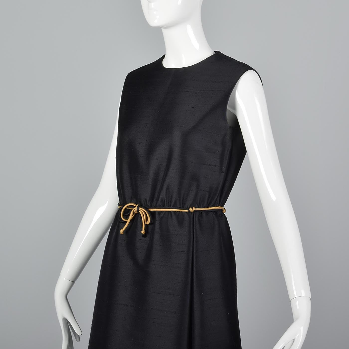 1960s Black Dress with Matching Gold Jacket
