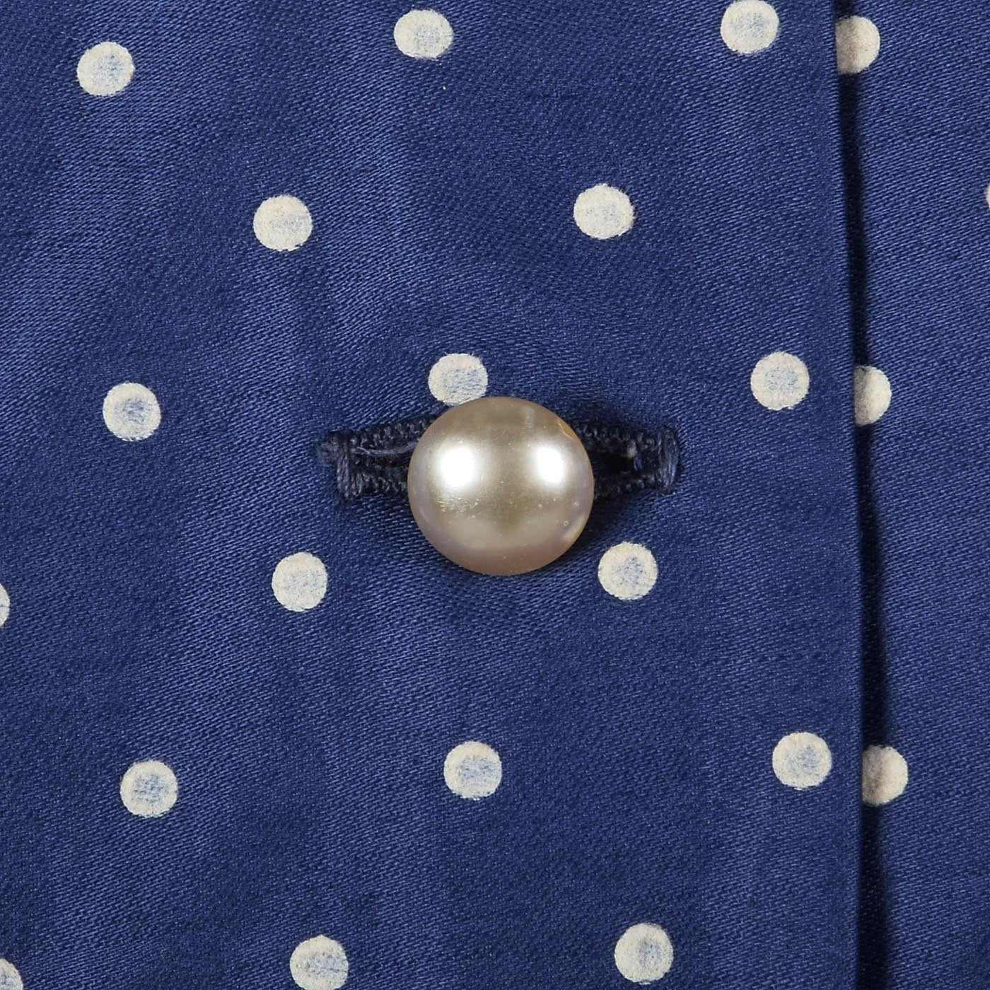 1950s Suzy Perette Blue Polkadot Dress