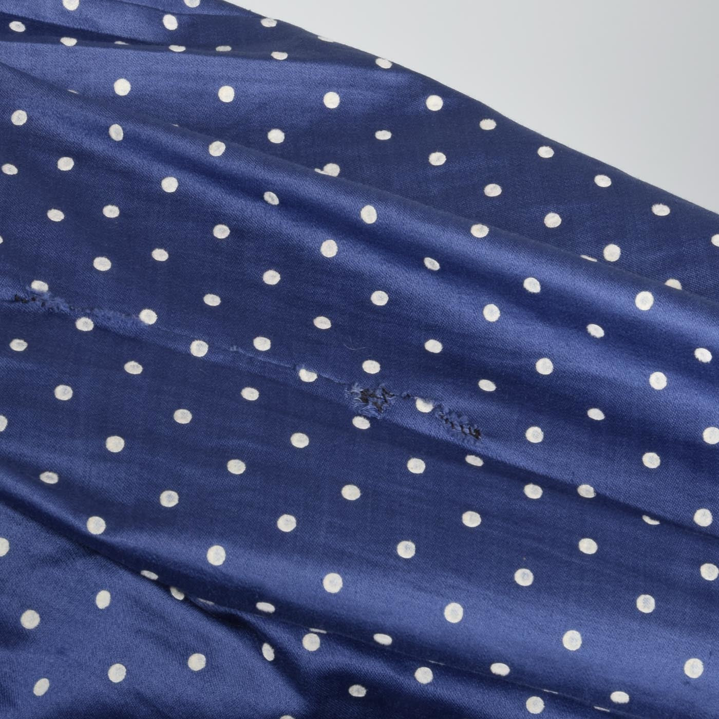 1950s Suzy Perette Blue Polkadot Dress