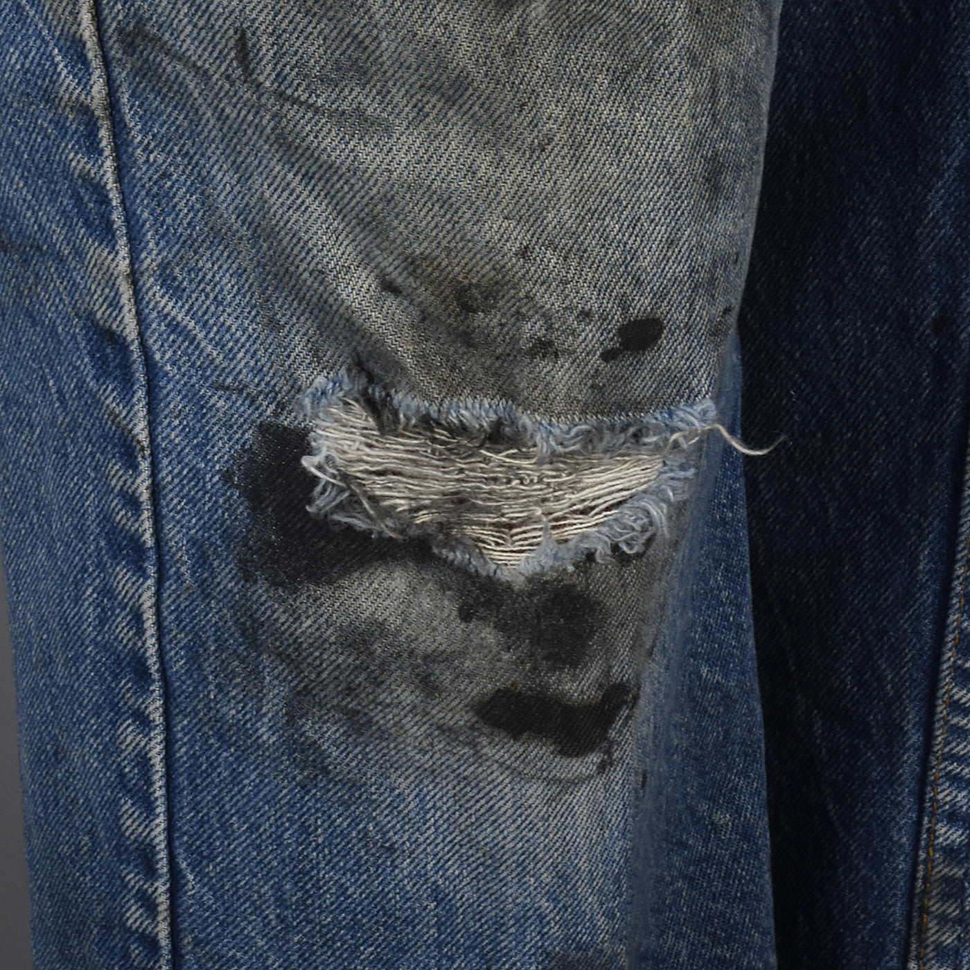 1970s Mens Distressed Levi's Jeans