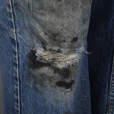1970s Mens Distressed Levi's Jeans