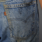 1970s Mens Distressed Levi's Jeans