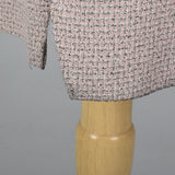 1950s Pink Skirt Suit with Hourglass Silhouette