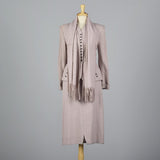 1950s Pink Skirt Suit with Hourglass Silhouette