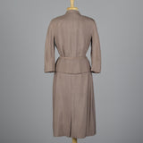 1950s Silk Skirt Suit with Beaded Detail