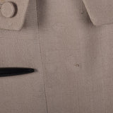 1950s Silk Skirt Suit with Beaded Detail