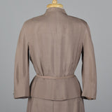 1950s Silk Skirt Suit with Beaded Detail