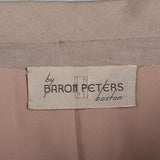 1950s Silk Skirt Suit with Beaded Detail