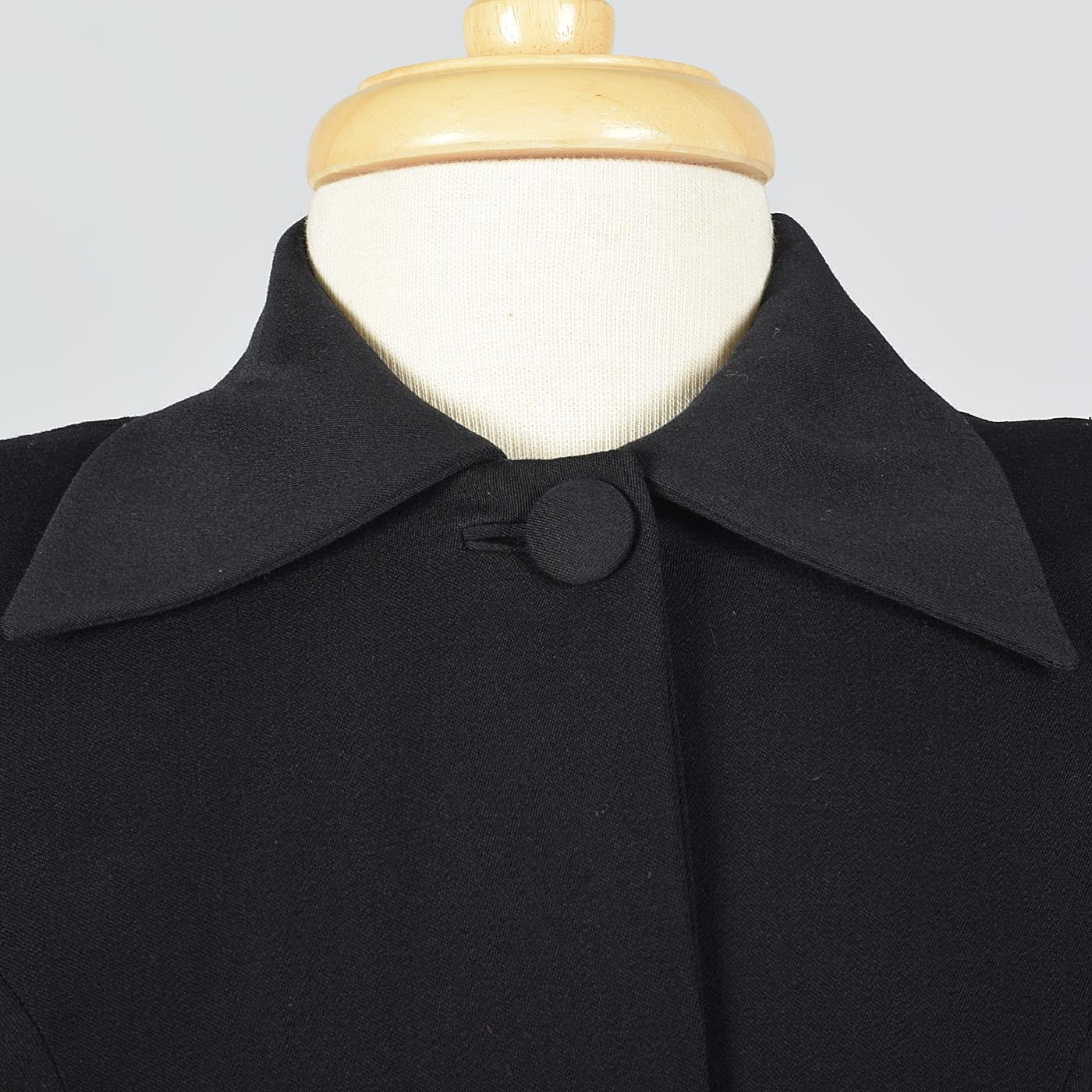 1950s Lilli Ann Classic Black Hourglass Jacket