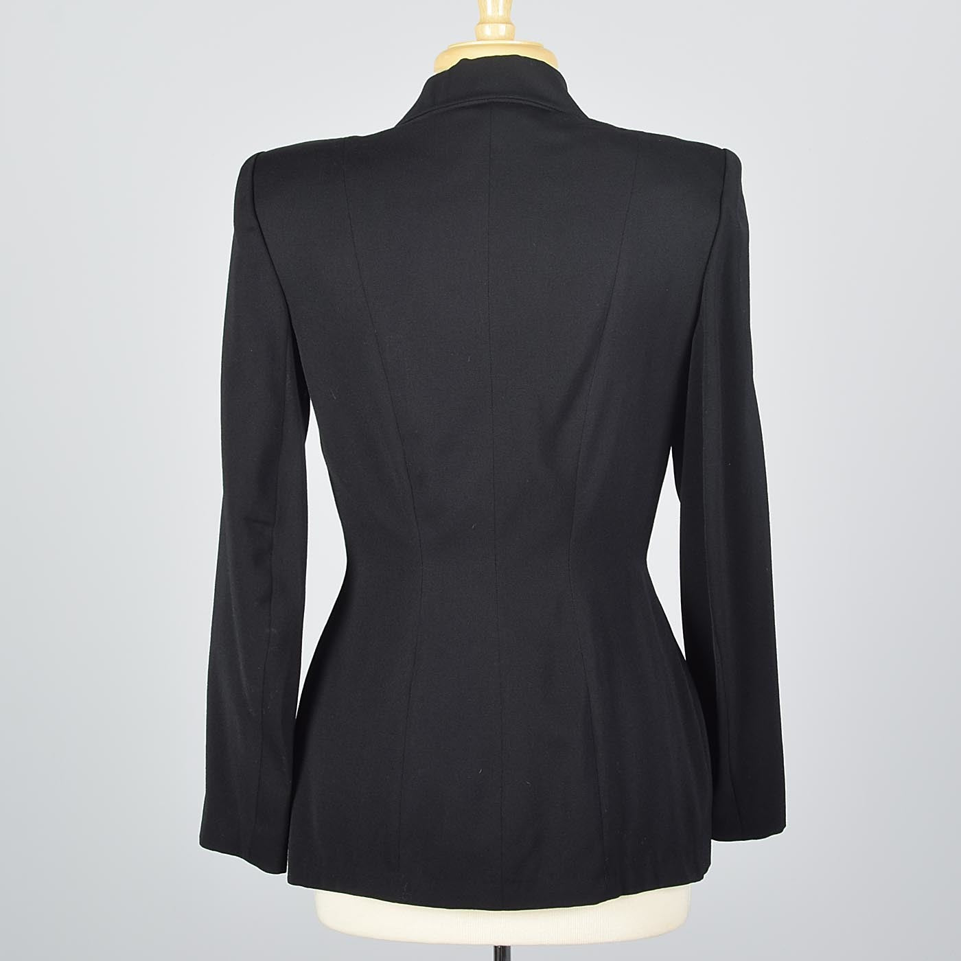 1950s Lilli Ann Classic Black Hourglass Jacket