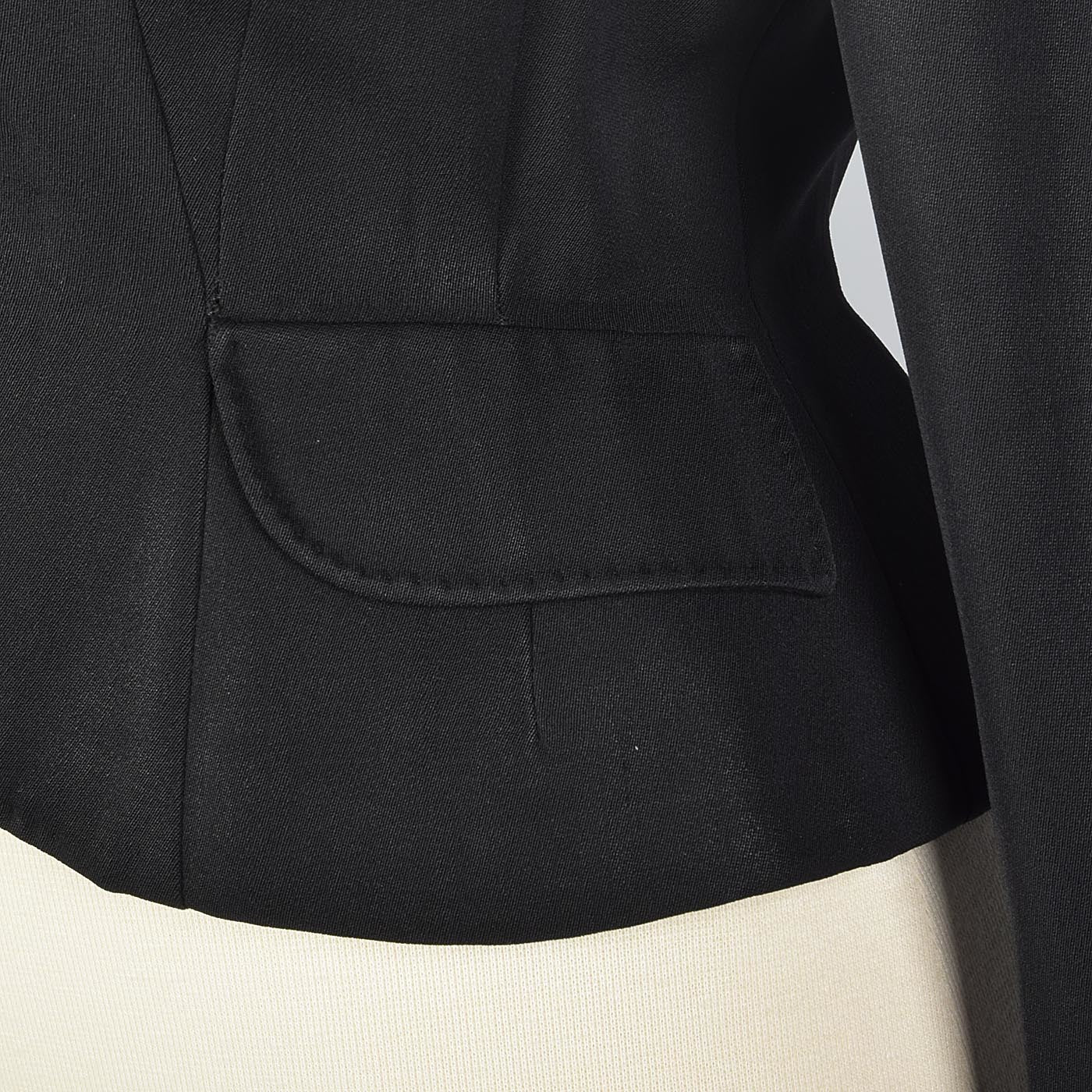 1950s Black Blazer with Shawl Collar