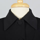 1950s Beautifully Tailored Black Wool Blazer