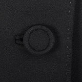 1950s Beautifully Tailored Black Wool Blazer