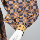 1960s Mary Quant Ginger Bohemian Wool Dress with Bishop Sleeves
