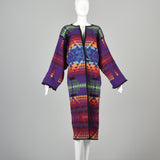 1970s Pendleton Beaver State Colorful Blanket Coat