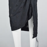 1990s Comme des Garcons Asymmetric Black Eyelet Dress