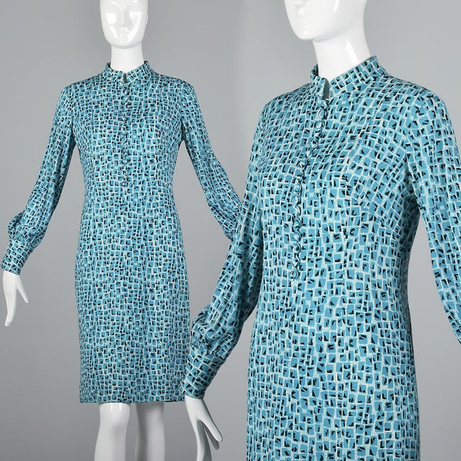 1960s Via Veneto Couture Boutique Wool Knit Dress