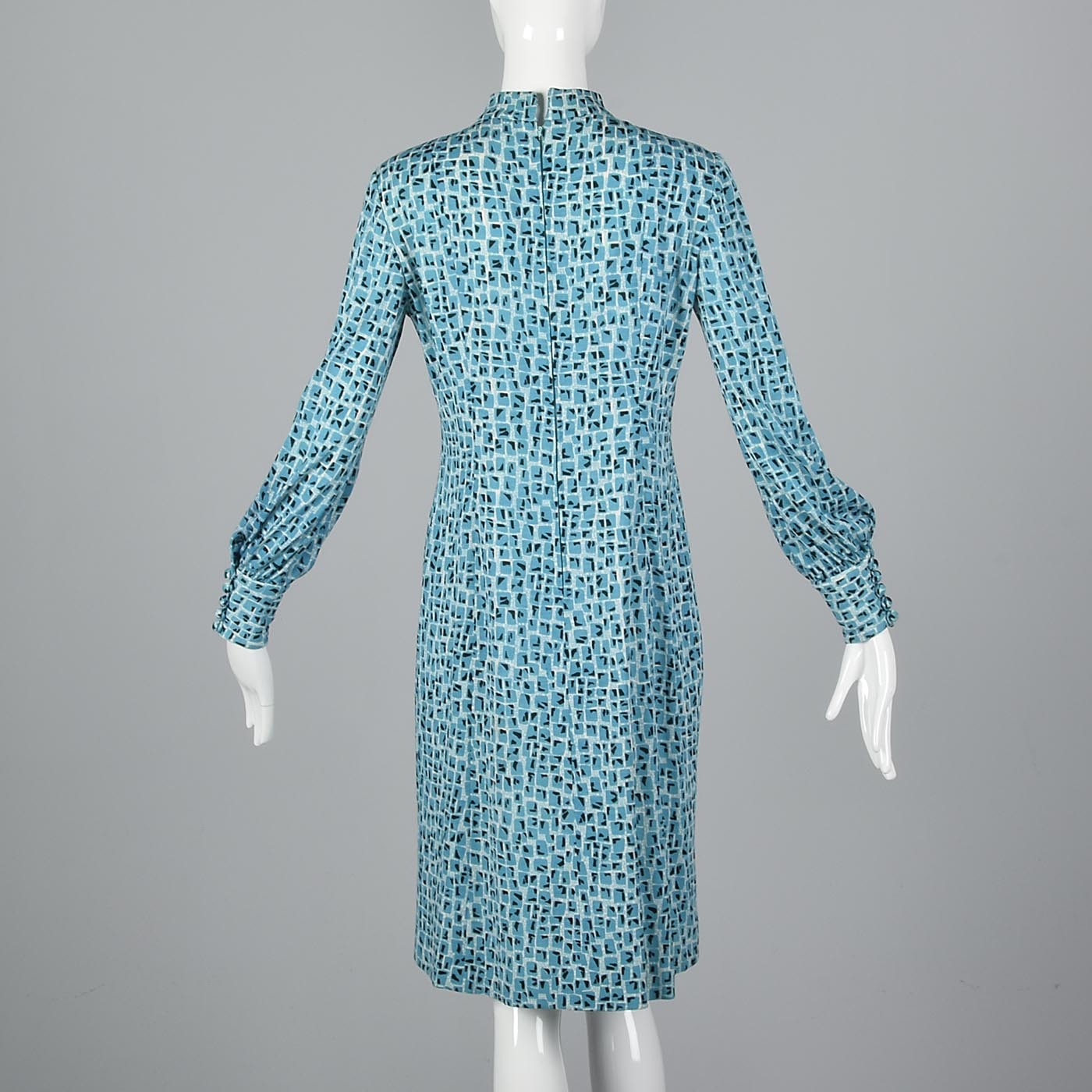 1960s Via Veneto Couture Boutique Wool Knit Dress