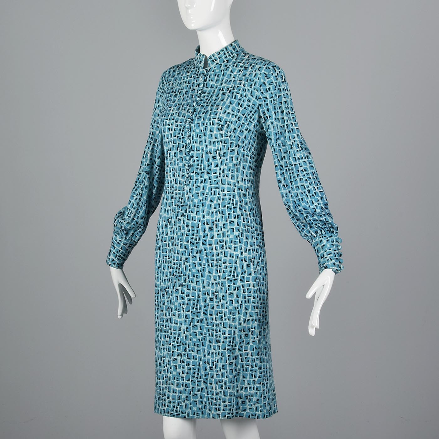 1960s Via Veneto Couture Boutique Wool Knit Dress