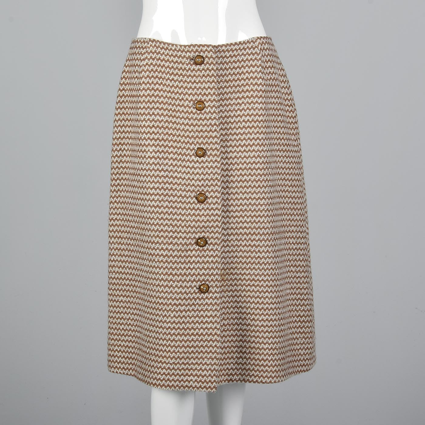 1970s Via Veneto Couture Boutique Tweed Skirt Suit