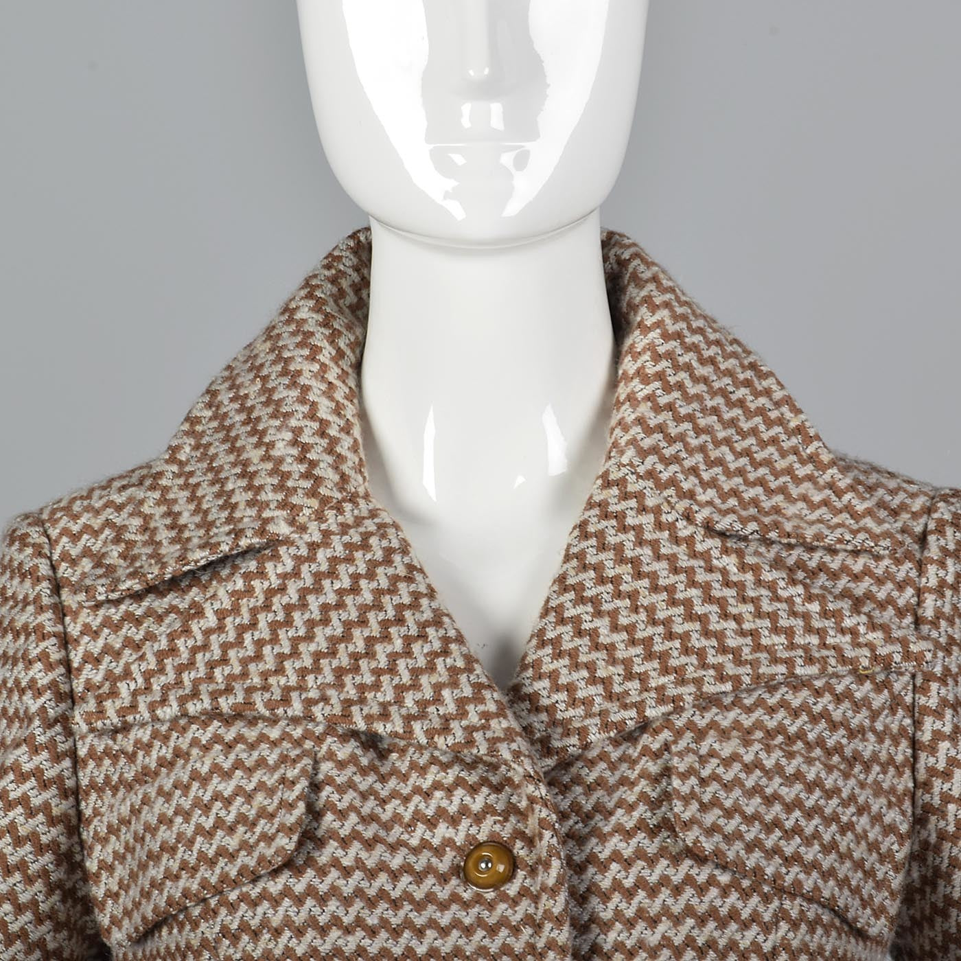 1970s Via Veneto Couture Boutique Tweed Skirt Suit