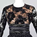1980s Zandra Rhodes Ball Gown with a Lace Illusion Bodice