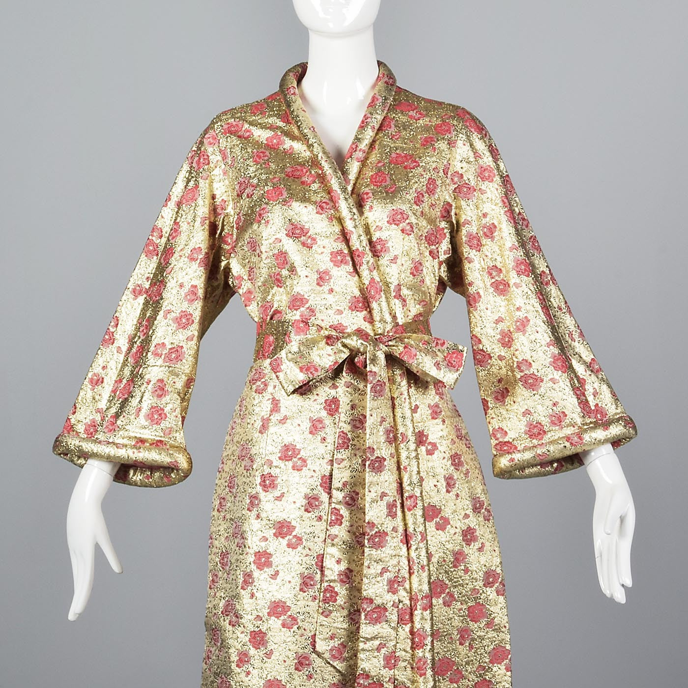 Incredible 1960s Gold Lamé Dressing Gown