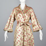 Incredible 1960s Gold Lamé Dressing Gown