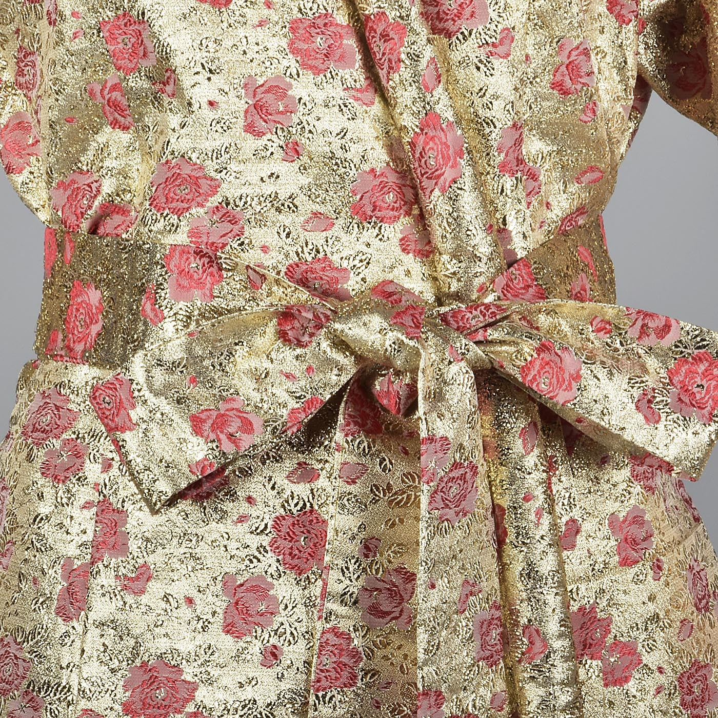 Incredible 1960s Gold Lamé Dressing Gown