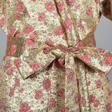 Incredible 1960s Gold Lamé Dressing Gown